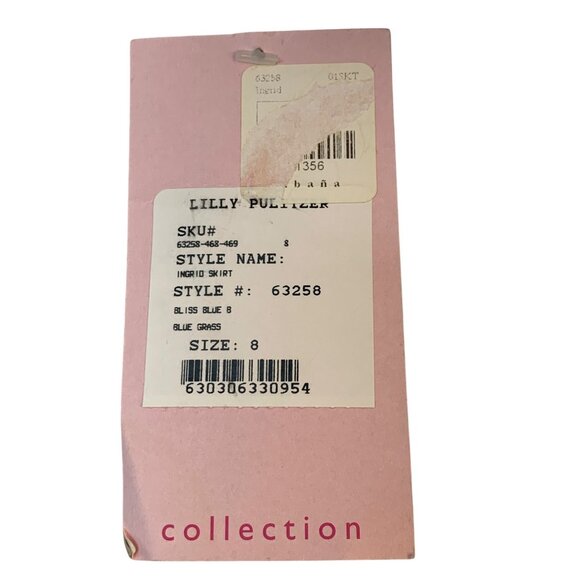 VTG Lilly Pulitzer Ingrid Skirt Size 8 A-Line Pleated Embroider Hem RL10432 - Picture 5 of 9